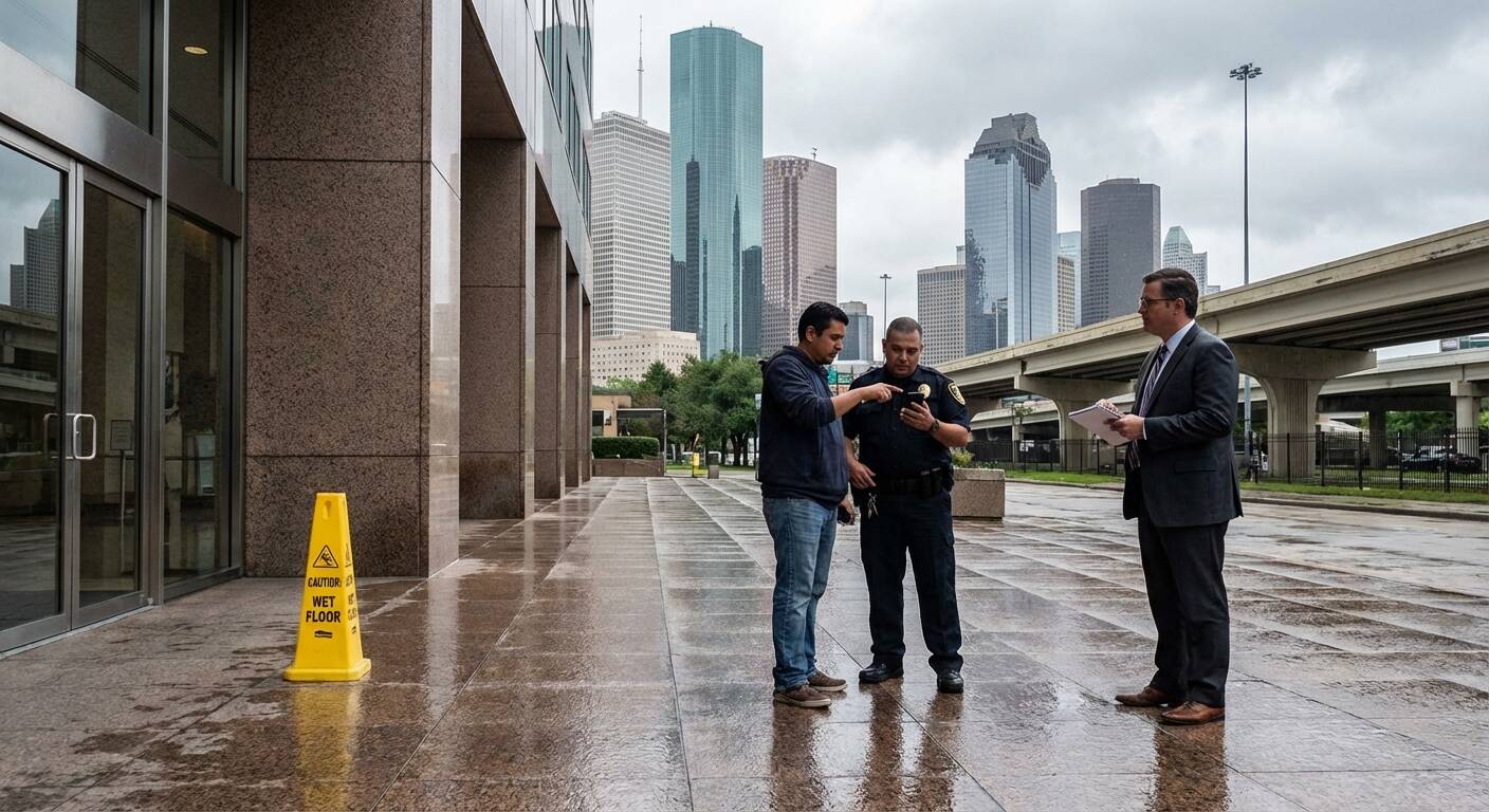 Legal action after a slip and fall accident in Houston, Texas