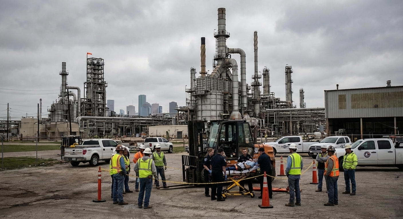 Industrial plant injury responsibility in Houston