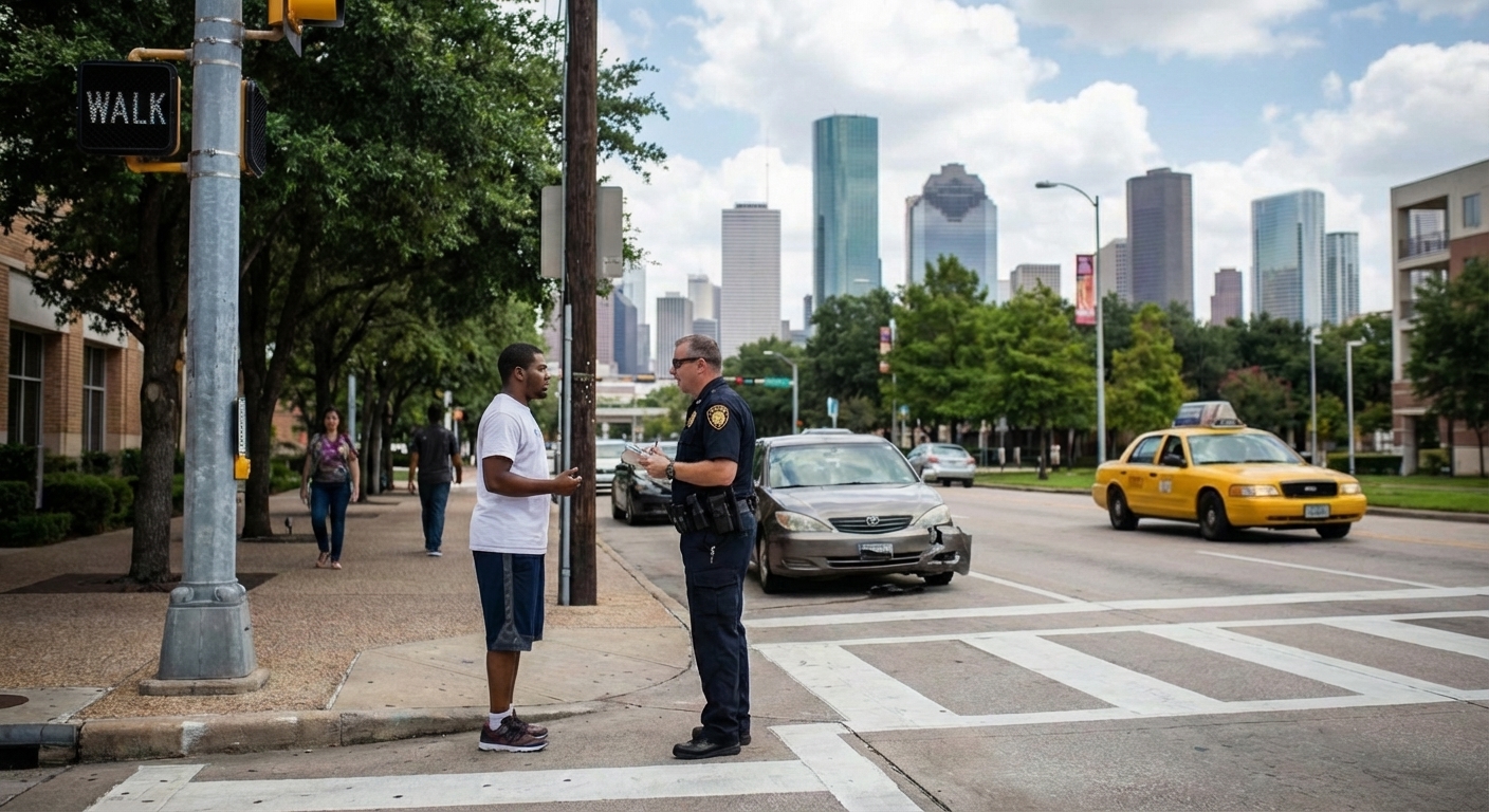 Pedestrian accident claim process in Houston