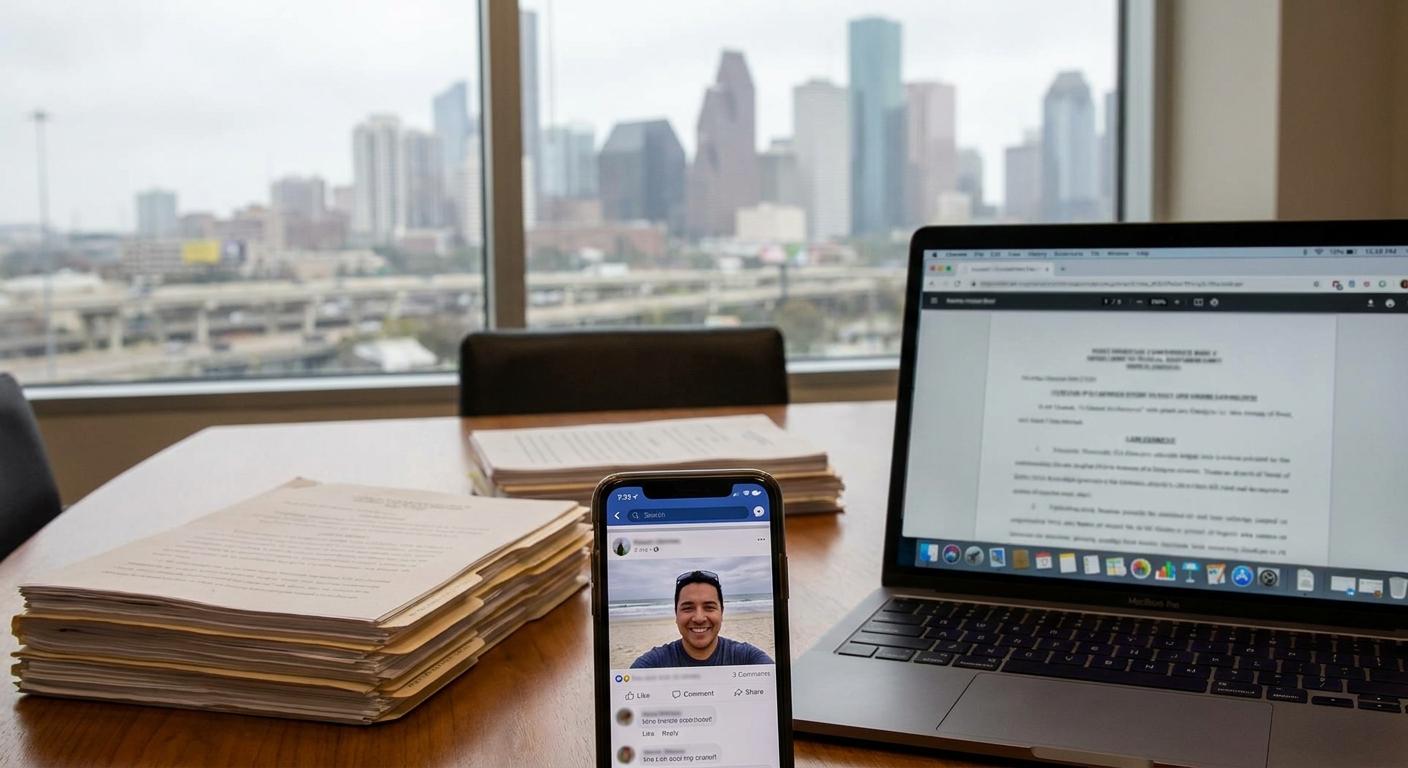 Social media posts can negatively impact your injury case in Houston by providing evidence to insurance companies and defense attorneys.